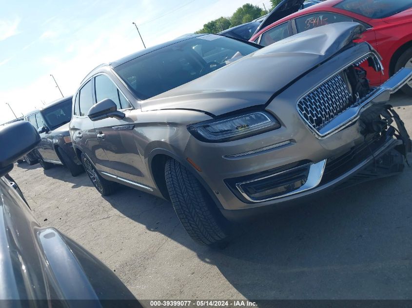 2019 LINCOLN NAUTILUS RESERVE