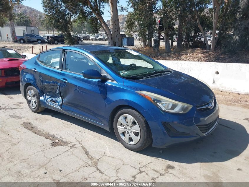 2016 HYUNDAI ELANTRA SE