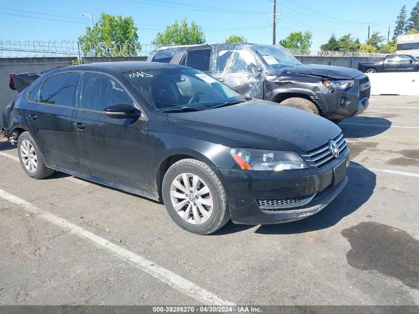 2012 VOLKSWAGEN PASSAT 2.5L S