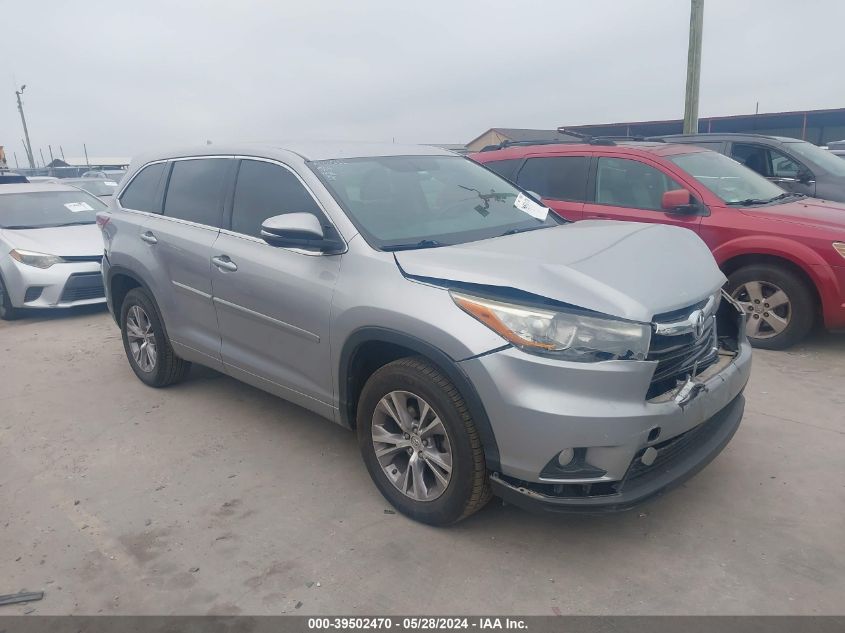 2015 TOYOTA HIGHLANDER LE PLUS V6