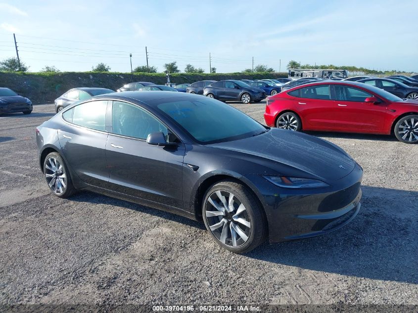 2024 TESLA MODEL 3 REAR-WHEEL DRIVE