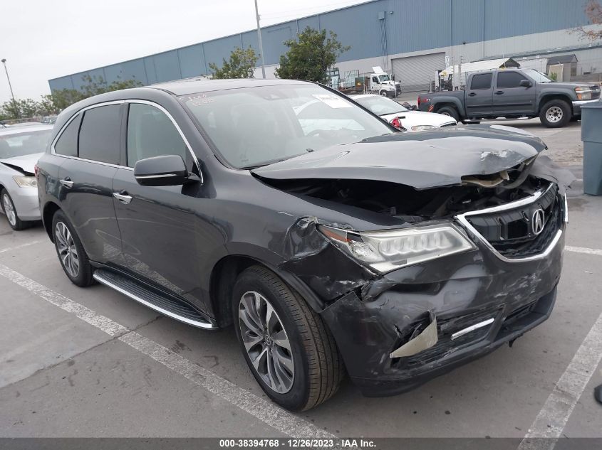 2016 ACURA MDX TECHNOLOGY   ACURAWATCH PLUS PACKAGES/TECHNOLOGY PACKAGE