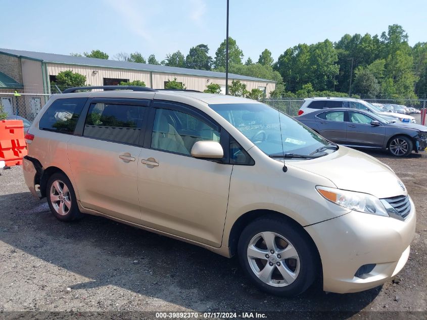 2014 TOYOTA SIENNA LE V6 8 PASSENGER