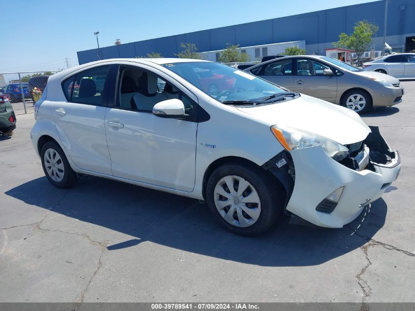 2012 TOYOTA PRIUS C ONE