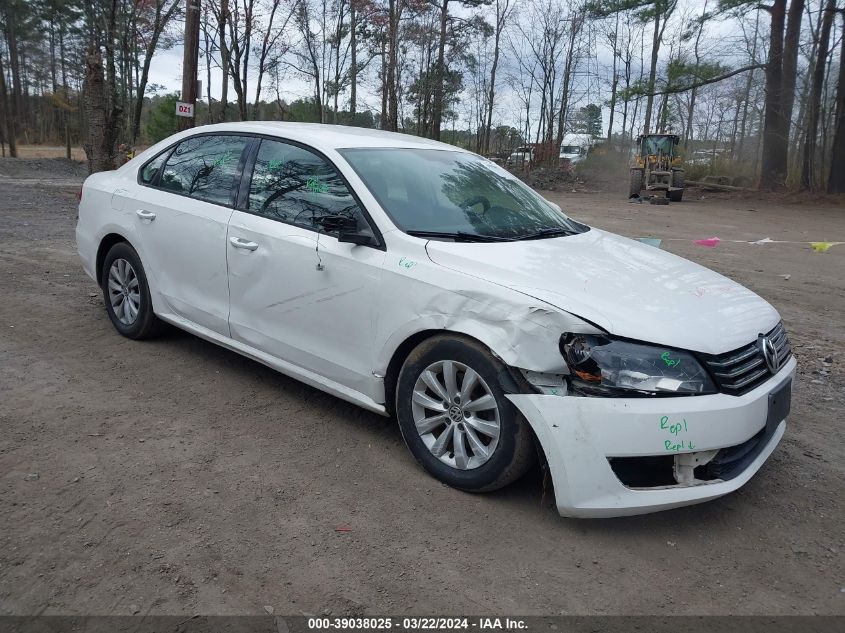 2012 VOLKSWAGEN PASSAT 2.5L S