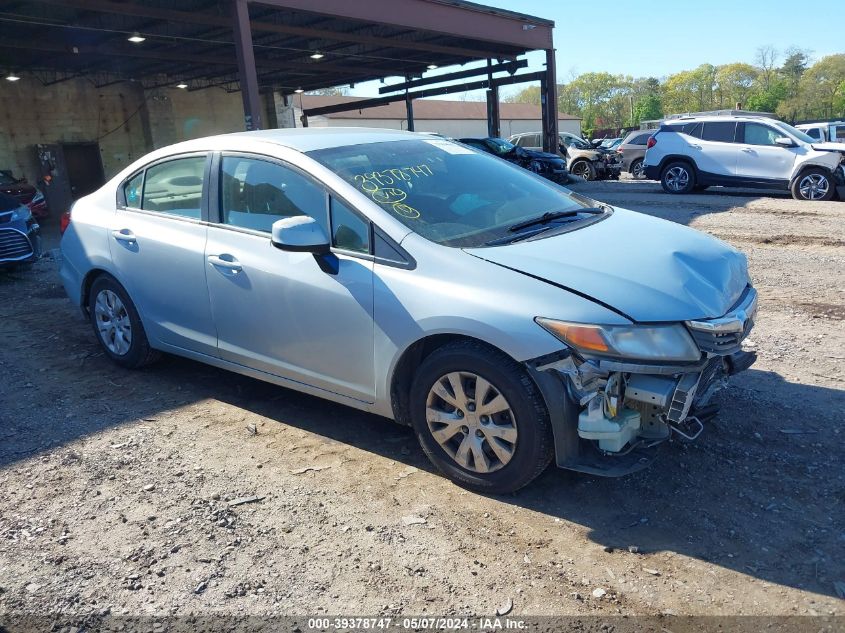 2012 HONDA CIVIC LX