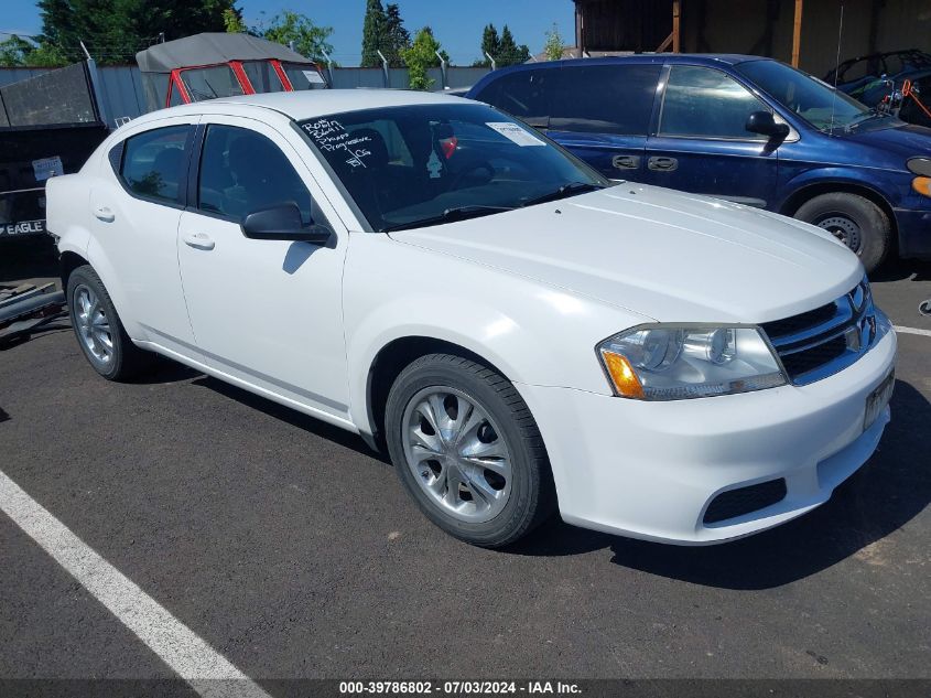 2012 DODGE AVENGER SE