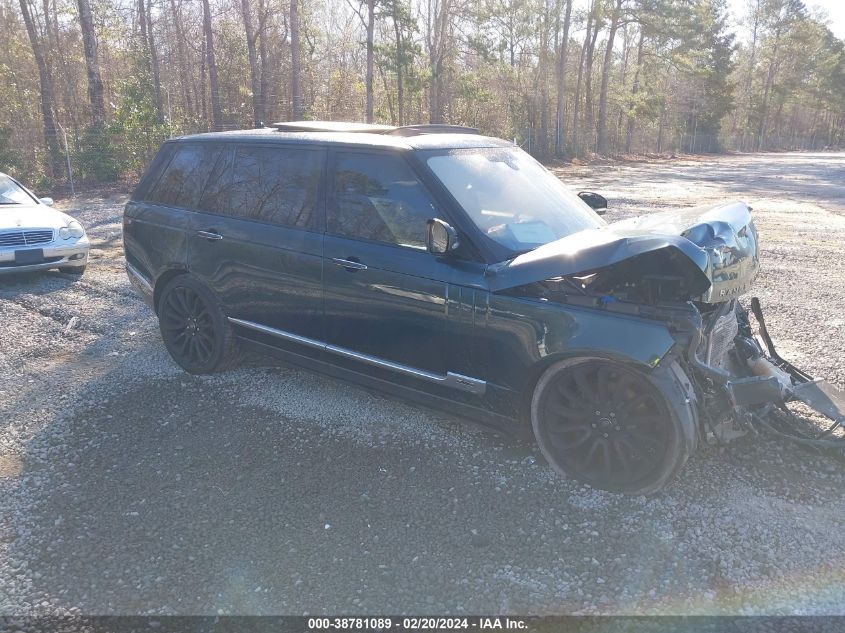 2016 LAND ROVER RANGE ROVER 5.0L V8 HOLLAND   HOLLAND/5.0L V8 SUPERCHARGED AUTOBIOGRAPHY