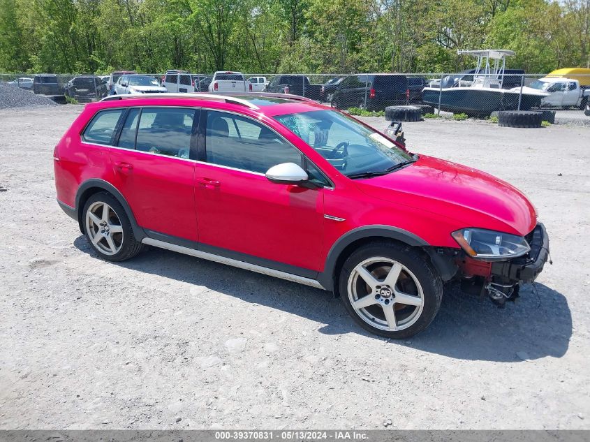 2017 VOLKSWAGEN GOLF ALLTRACK TSI S/TSI SE/TSI SEL