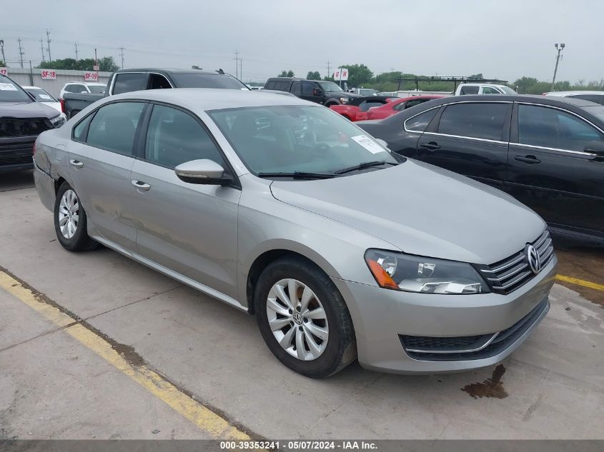 2012 VOLKSWAGEN PASSAT 2.5L S