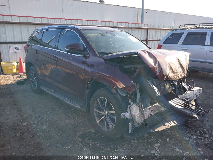 2019 TOYOTA HIGHLANDER XLE