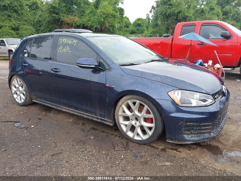 2015 VOLKSWAGEN GOLF GTI 2.0T SE 4-DOOR