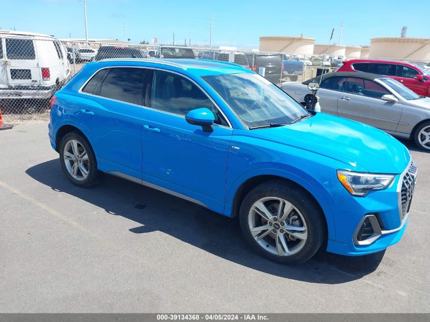 2022 AUDI Q3 PREMIUM 45 TFSI S LINE QUATTRO TIPTRONIC