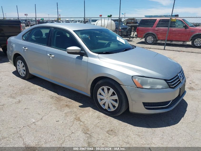 2013 VOLKSWAGEN PASSAT 2.5L S