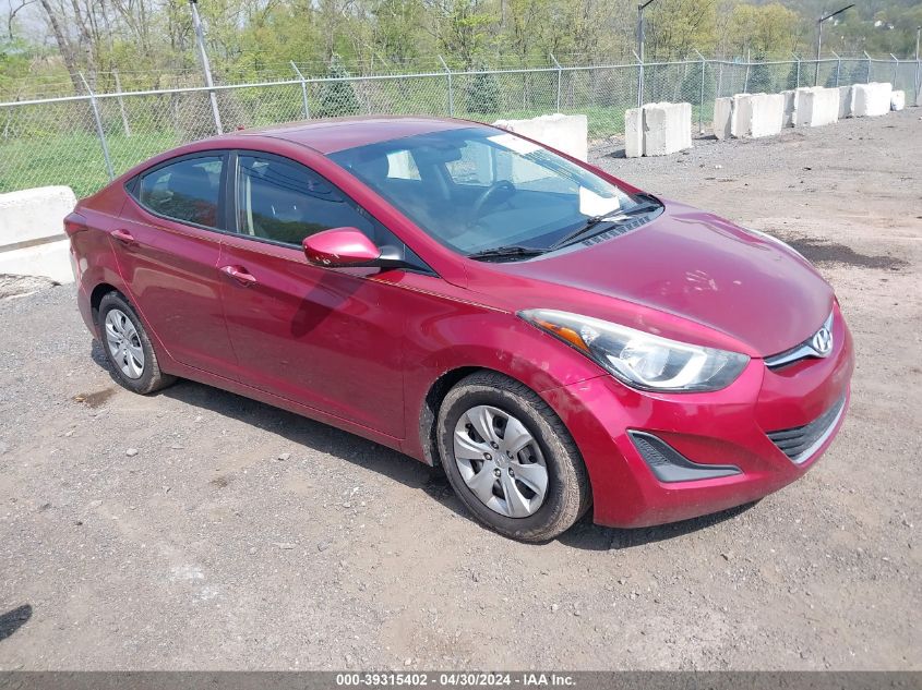 2016 HYUNDAI ELANTRA SE