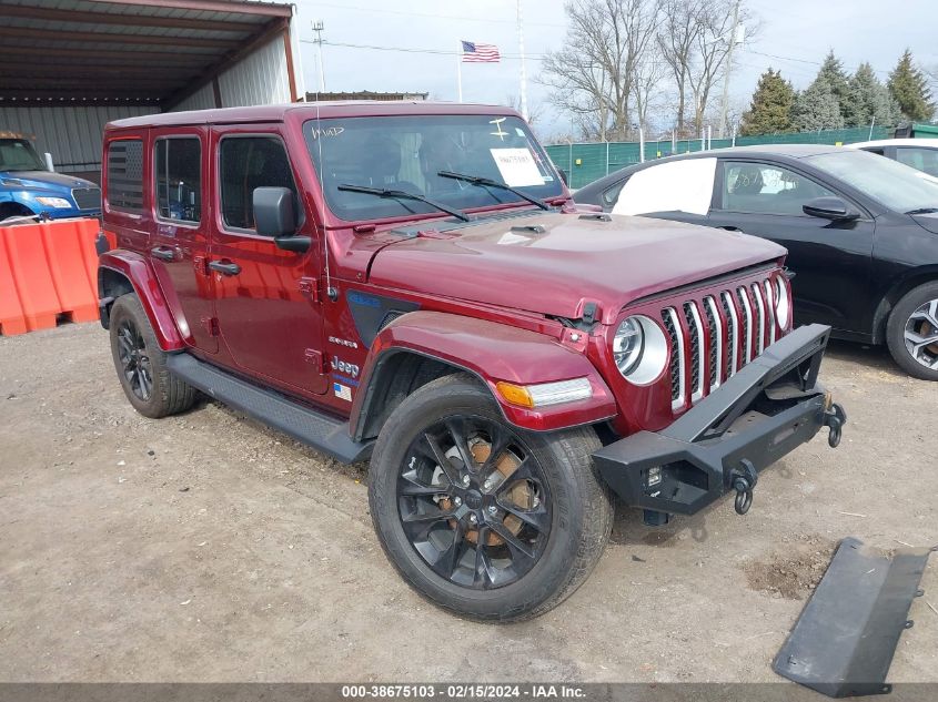 2021 JEEP WRANGLER 4XE UNLIMITED SAHARA 4X4