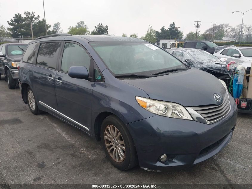 2015 TOYOTA SIENNA XLE PREMIUM 8 PASSENGER