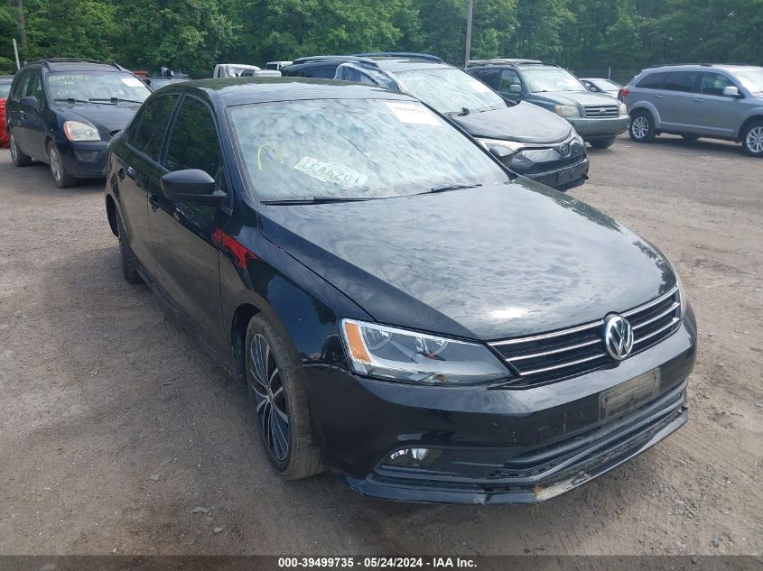 2016 VOLKSWAGEN JETTA 1.8T SPORT