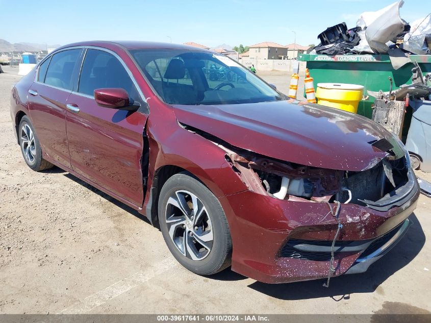 2016 HONDA ACCORD LX