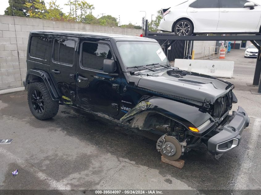 2021 JEEP WRANGLER 4XE UNLIMITED SAHARA 4X4