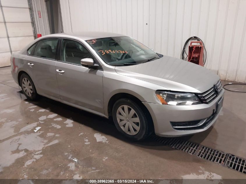 2013 VOLKSWAGEN PASSAT 2.5L S