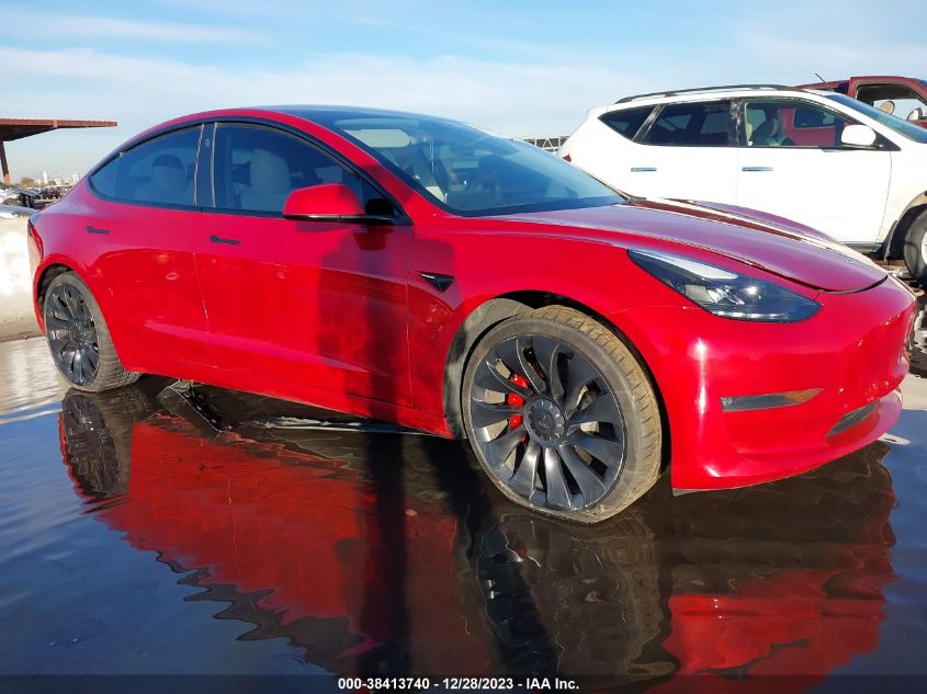 2022 TESLA MODEL 3 PERFORMANCE DUAL MOTOR ALL-WHEEL DRIVE