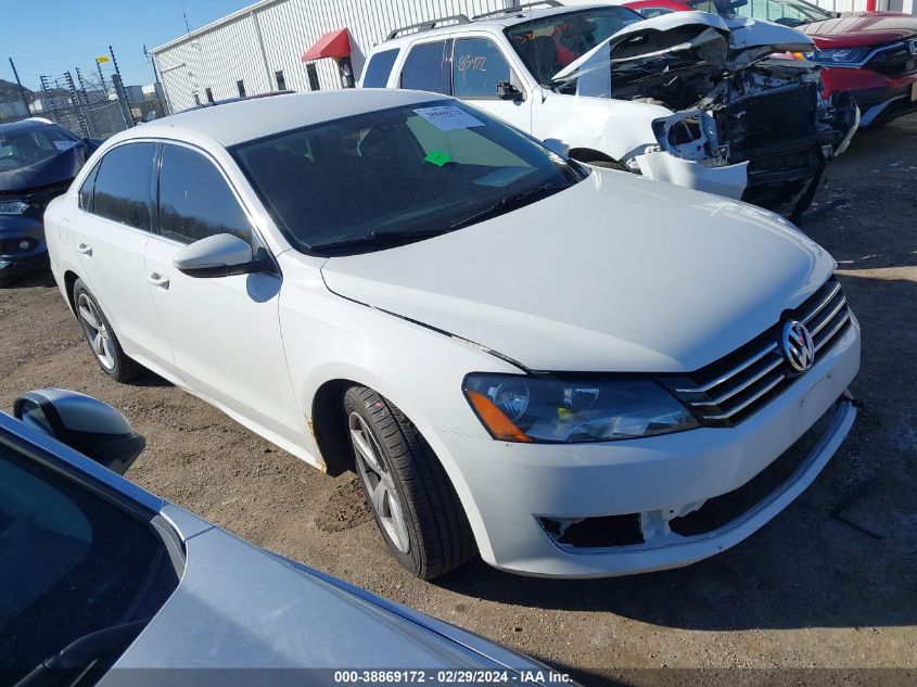 2012 VOLKSWAGEN PASSAT 2.5L SE