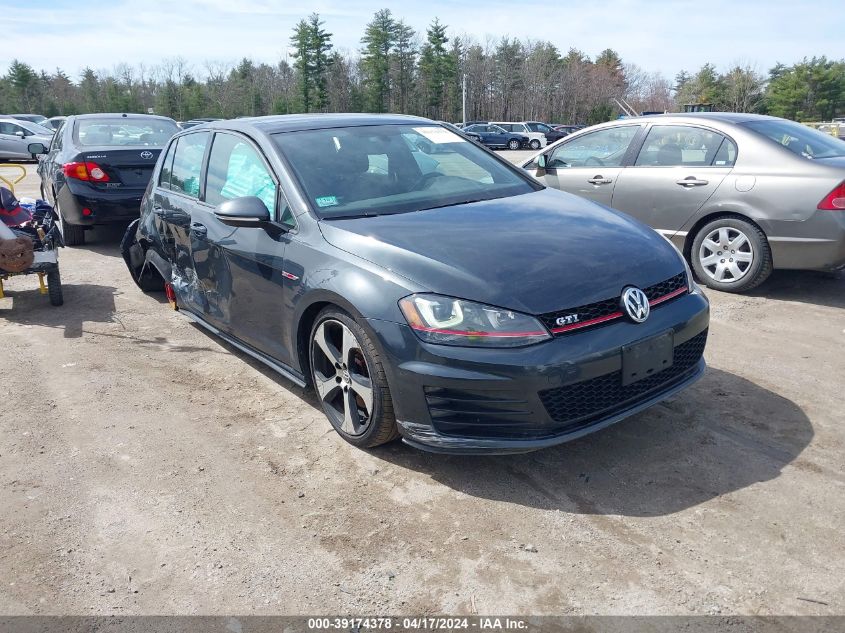 2016 VOLKSWAGEN GOLF GTI SE 4-DOOR