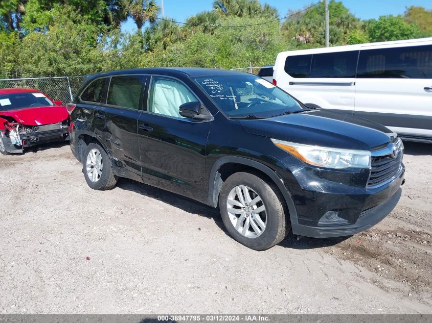 2015 TOYOTA HIGHLANDER LE V6