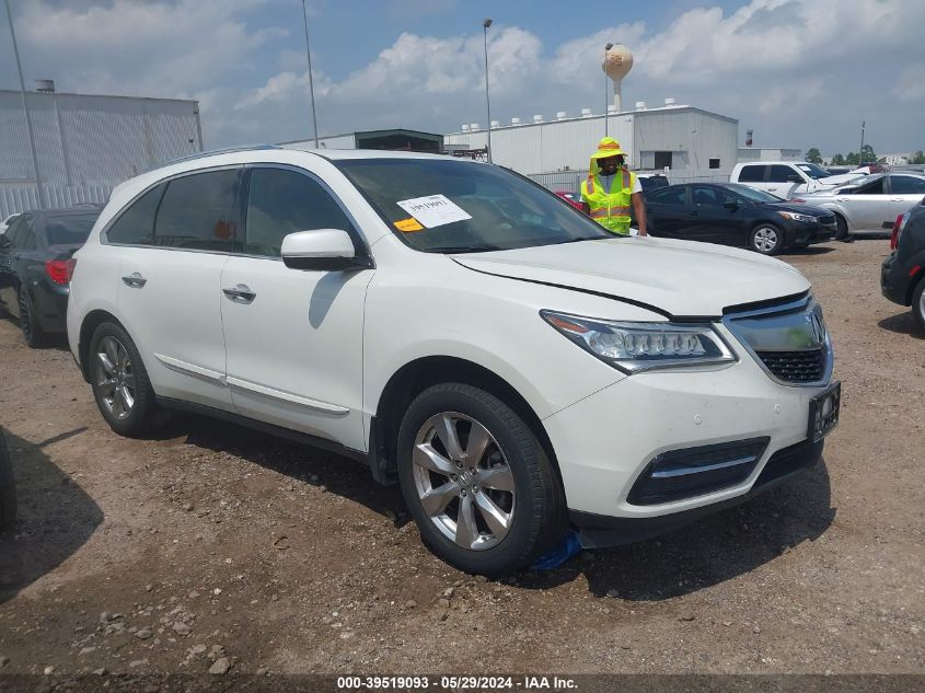 2015 ACURA MDX ADVANCE PKG W/ENTERTAINMENT PKG