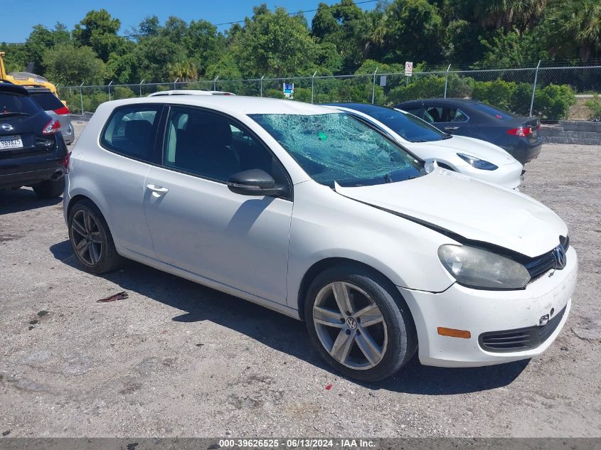 2012 VOLKSWAGEN GOLF 2.5L 2-DOOR