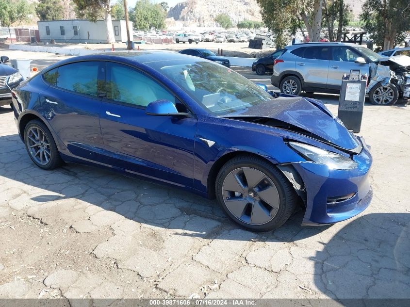 2022 TESLA MODEL 3