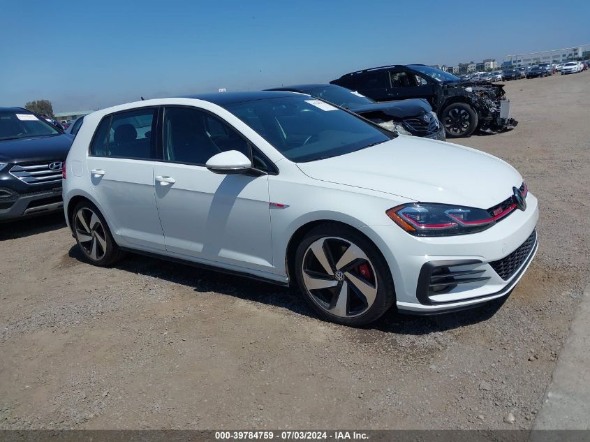 2020 VOLKSWAGEN GOLF GTI 2.0T AUTOBAHN/2.0T S/2.0T SE