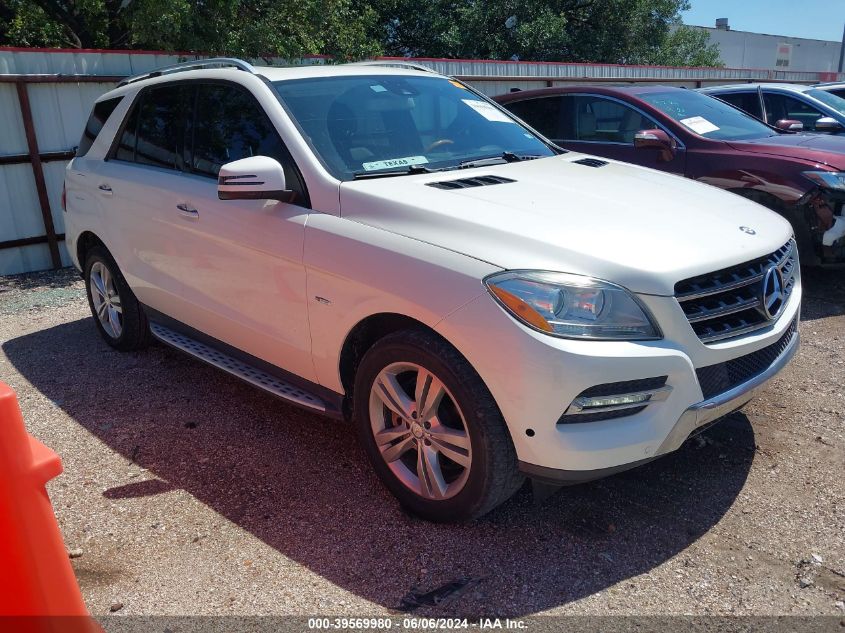 2012 MERCEDES-BENZ ML 350 4MATIC