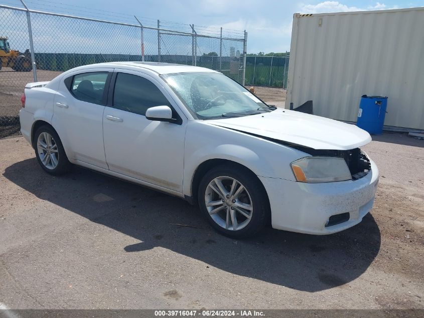 2012 DODGE AVENGER SXT PLUS