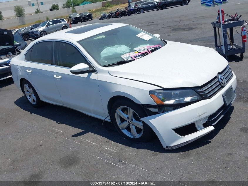 2012 VOLKSWAGEN PASSAT 2.5L SE