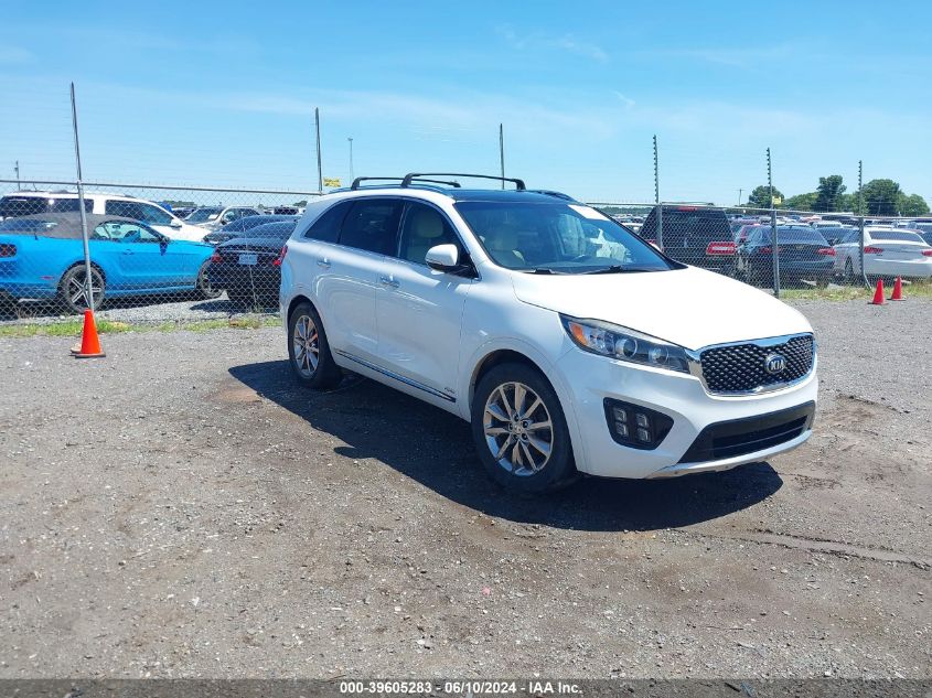 2016 KIA SORENTO 3.3L SXL