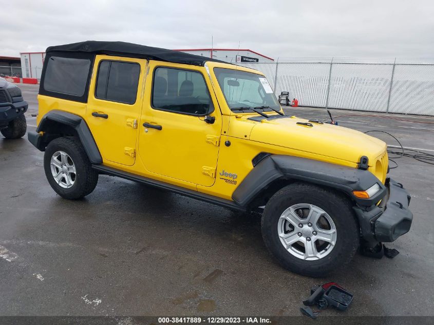 2019 JEEP WRANGLER UNLIMITED SPORT S 4X4