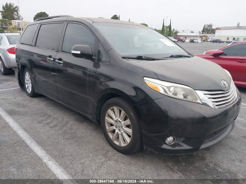 2015 TOYOTA SIENNA LIMITED 7 PASSENGER