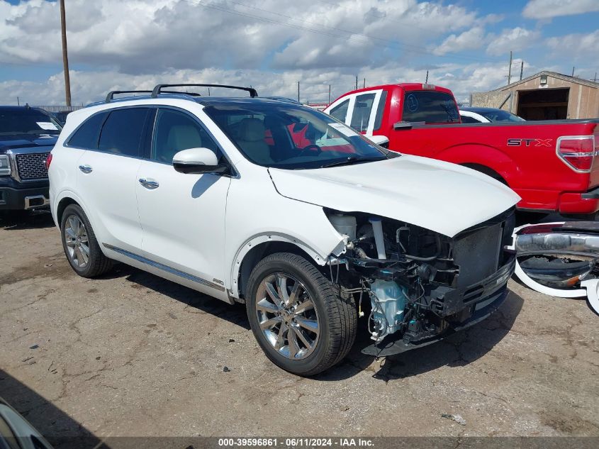 2016 KIA SORENTO 3.3L SXL