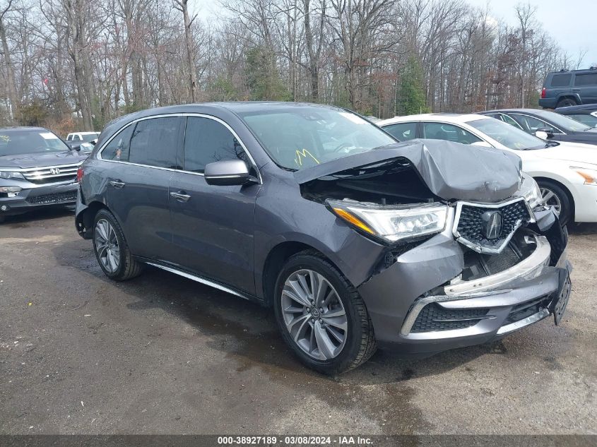 2018 ACURA MDX TECHNOLOGY PACKAGE   ACURAWATCH PLUS PKG