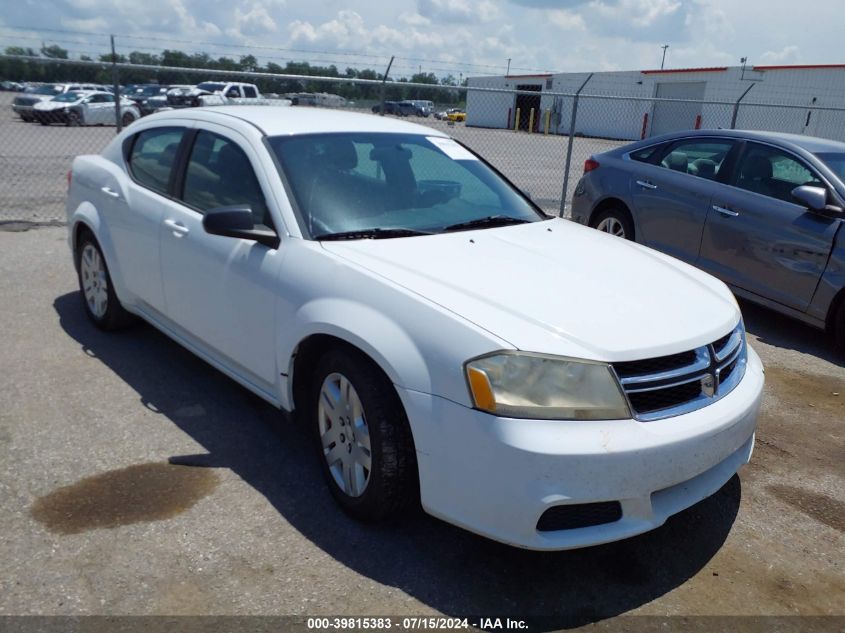 2012 DODGE AVENGER SE