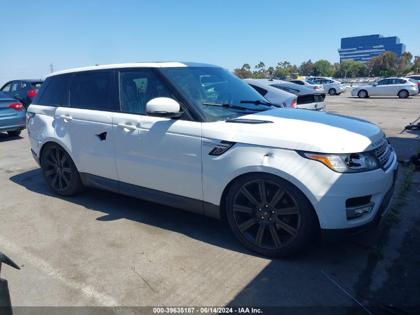 2015 LAND ROVER RANGE ROVER SPORT 3.0L V6 SUPERCHARGED HSE