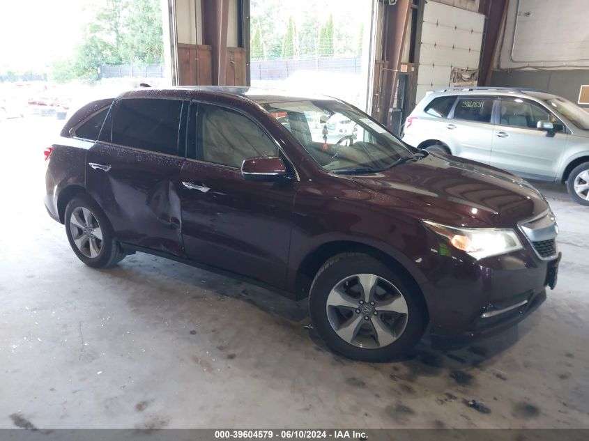 2016 ACURA MDX ACURAWATCH PLUS PACKAGE