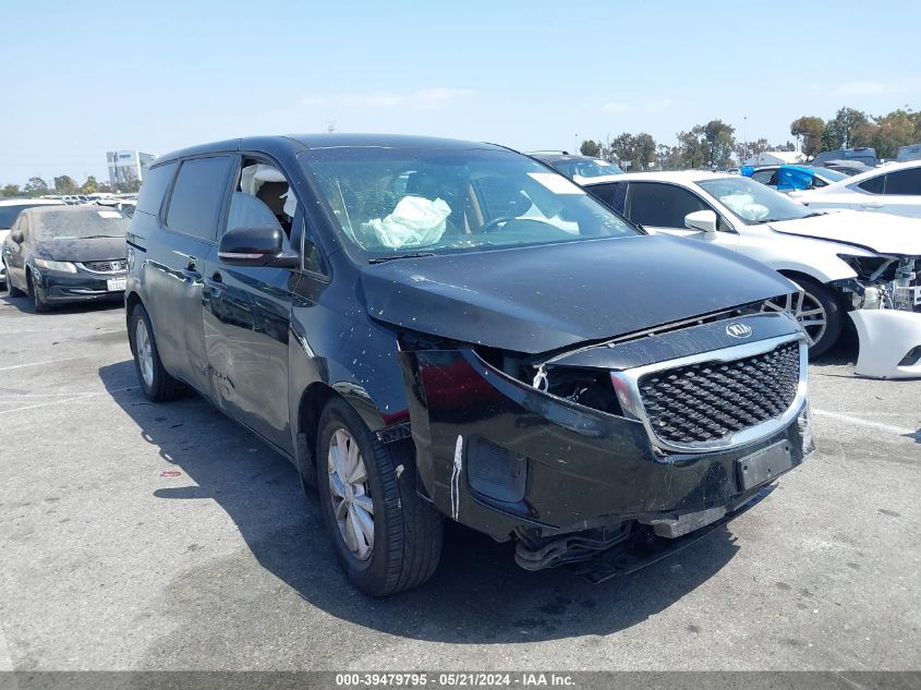 2018 KIA SEDONA LX