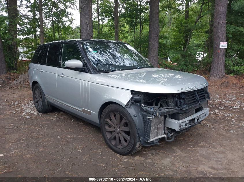 2016 LAND ROVER RANGE ROVER 3.0L V6 SUPERCHARGED HSE