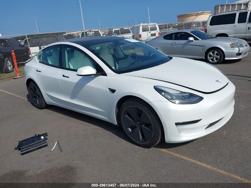 2021 TESLA MODEL 3 STANDARD RANGE PLUS REAR-WHEEL DRIVE