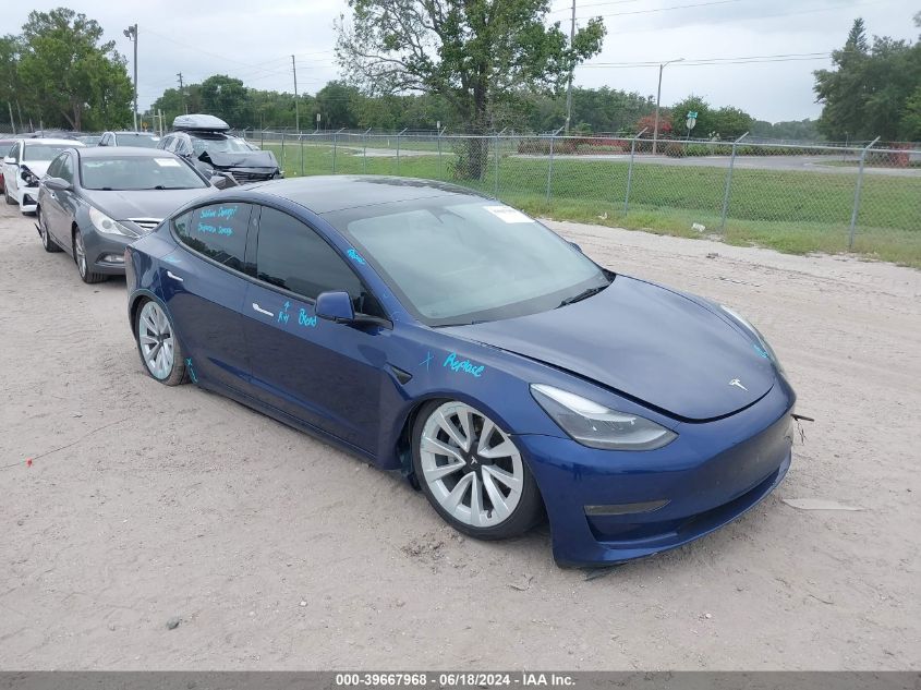 2022 TESLA MODEL 3 LONG RANGE DUAL MOTOR ALL-WHEEL DRIVE