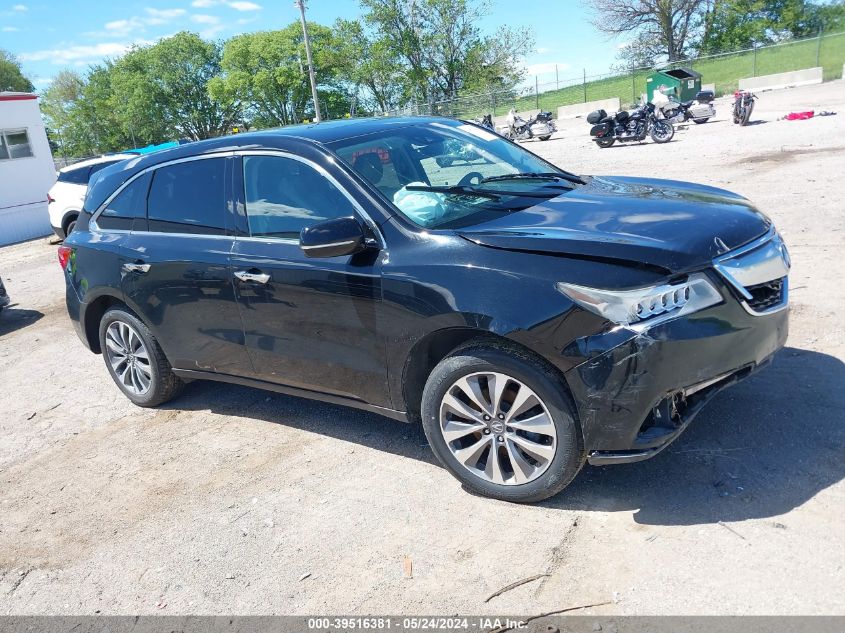 2016 ACURA MDX TECHNOLOGY   ACURAWATCH PLUS PACKAGES/TECHNOLOGY PACKAGE