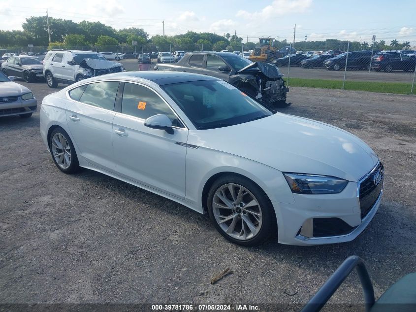 2021 AUDI A5 SPORTBACK PREMIUM 40 TFSI QUATTRO S TRONIC